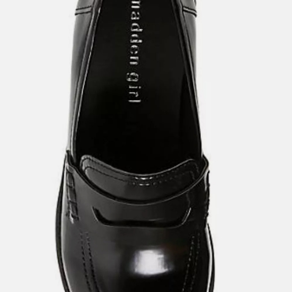 Madden Girl Bettee Platform Chunky Loafers Black - Picture 6 of 6